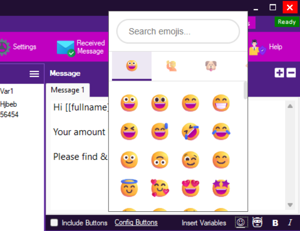 Emoji Selection Picker