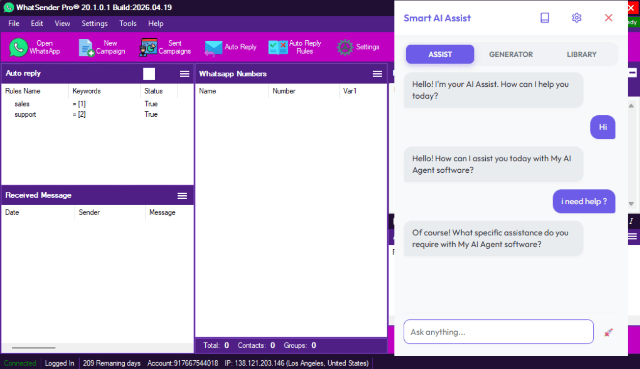 Smart AI Software Assistance Dashboard